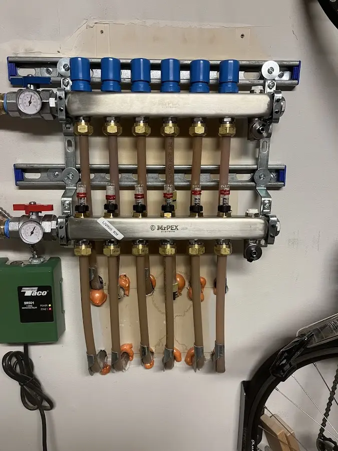 Plumber performing Leak Detection at a residential property in Estero